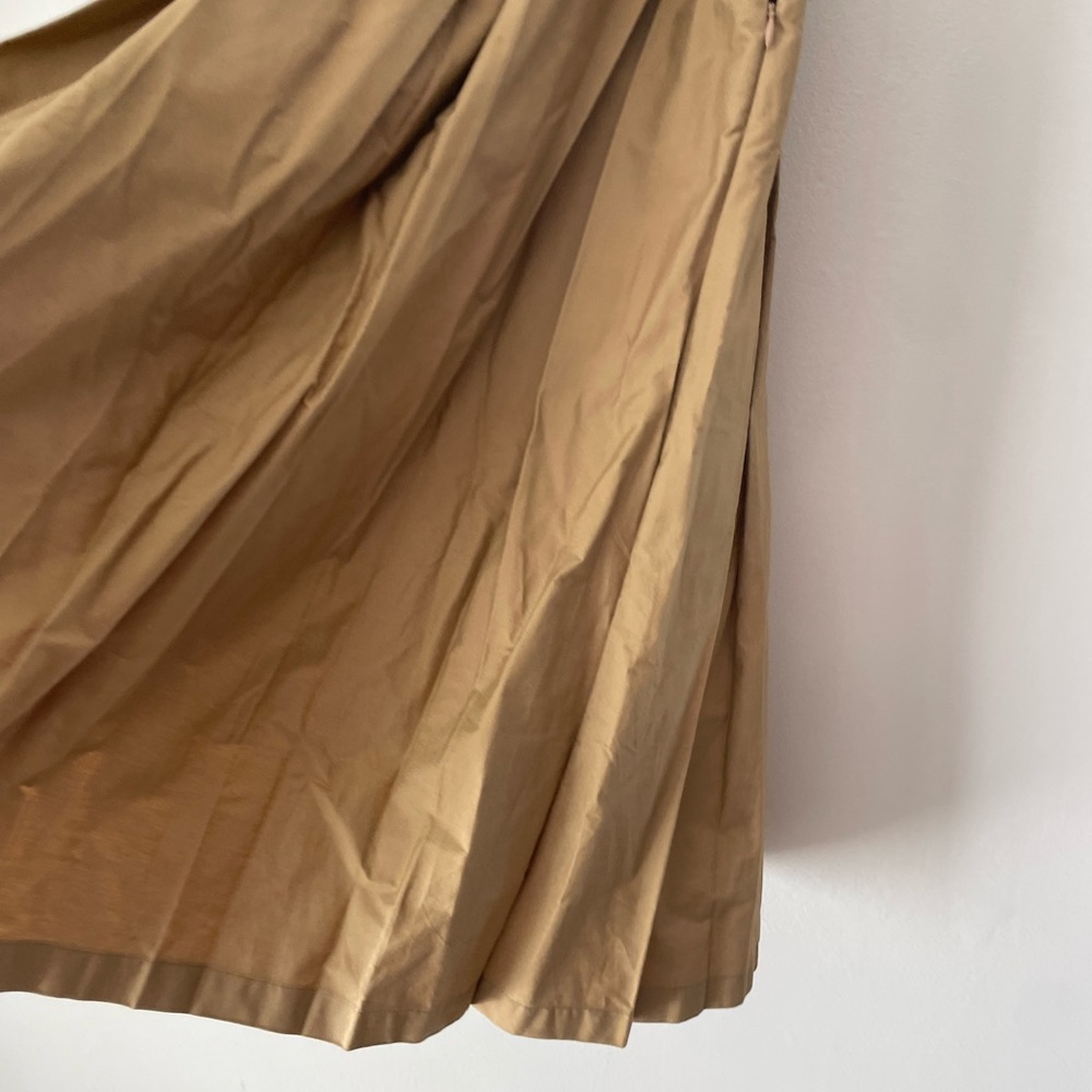 Elegant Tan A-Line Skirt - Picture 6 of 11